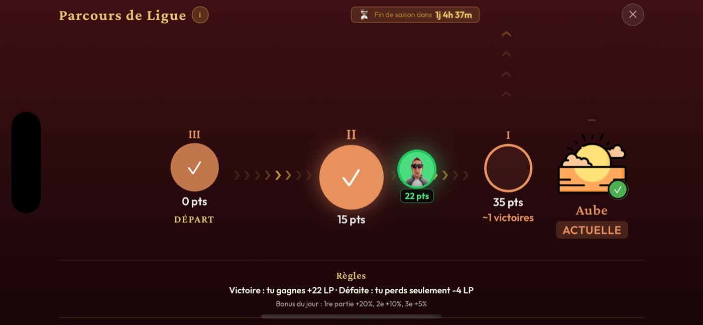 Parcours de ligue — grimpe d'Aube à Infini